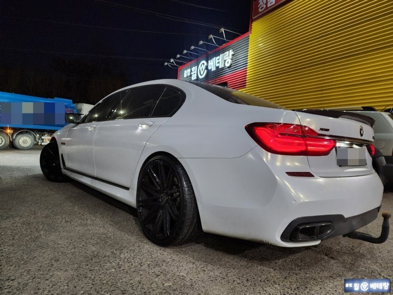 BMW 760LD 크렉 수리 & 타이어 교환 [휠수리복원][바람빠짐]