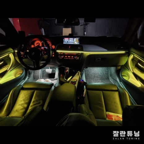 BMW 4시리즈 F32 엠비언트 어두웠던 실내를 화사하고 아름답게만들어드립니다 평택안성앰비언트 잘란튜닝 / 경기 안성