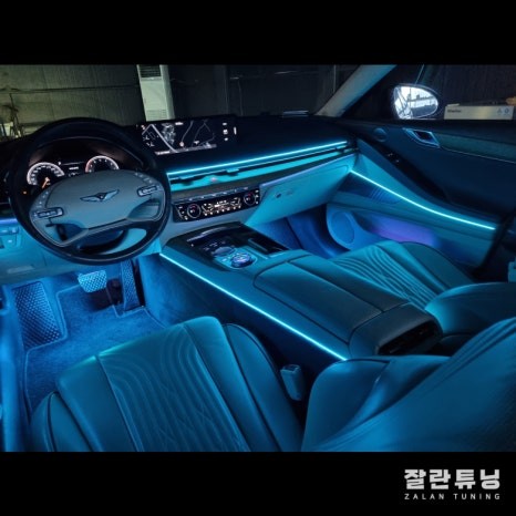 제네시스G80 RG3엠비언트 제대로된 차량실내 분위기 전환!! 깔끔하고 순정같은 실내무드등 / 경기 안성