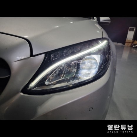 벤츠C클래스W205 데이라이트 방향지시등 점등불량 수리 / 경기 안성