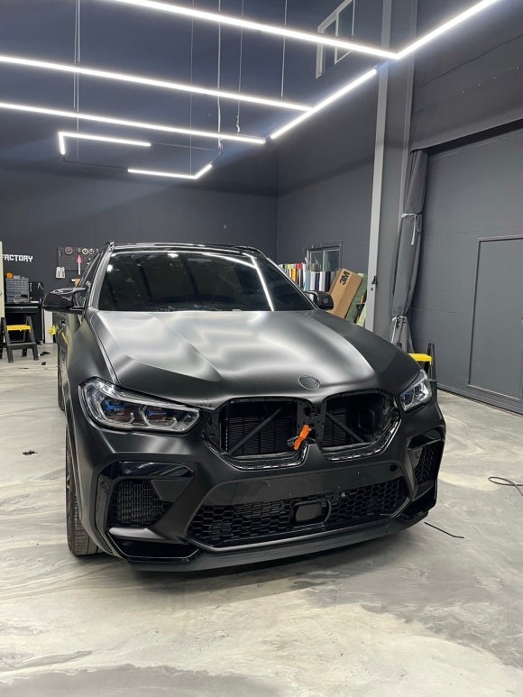 [랩팩토리][전체랩핑] BMW X6M 에이버리 사틴블랙 전체랩핑 / 구리시 갈매동