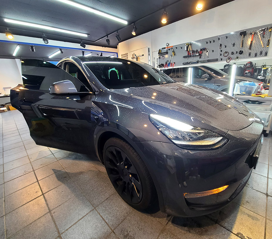 테슬라 모델Y 바닐라 나파가죽 통풍시트 실내 분위기 180도 바꾸기 / 대구 구미