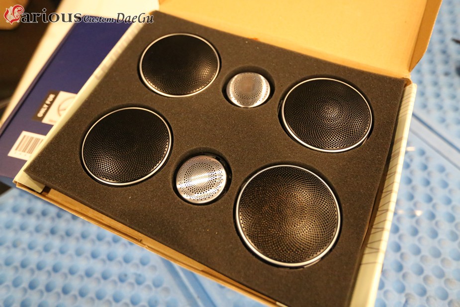 대구 벤츠 E클래스 부메스터st 회오리 전동 트위터 + 크롬 커버 세트 럭셔리 200% / 대구 구미