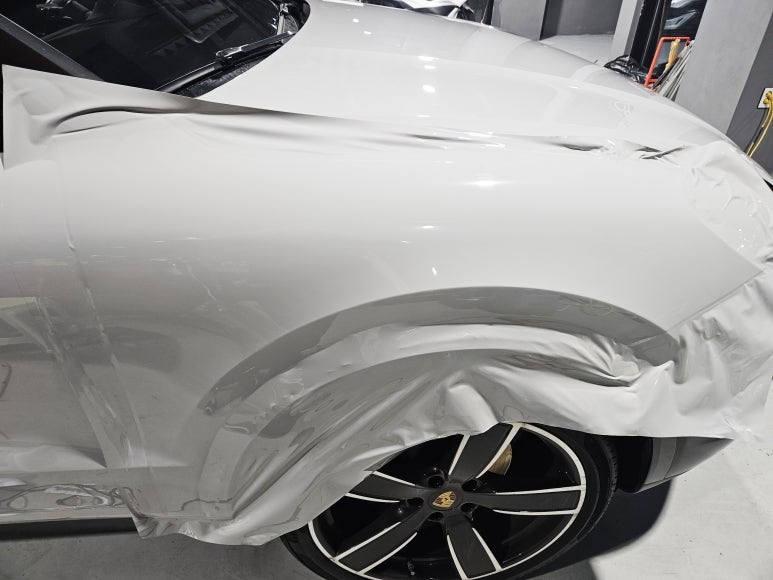 🚗 포르쉐 카이엔 크레용랩핑 완성! 고광택 브라이트그레이 전체랩핑 후기! 랩플래닛 / 김포시 마산동