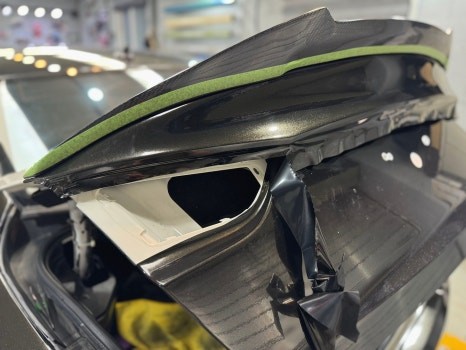 마세라티 콰트로포르테 고광택 블랙메탈릭 전체랩핑 옷을 입히다. / 원주시 반곡동