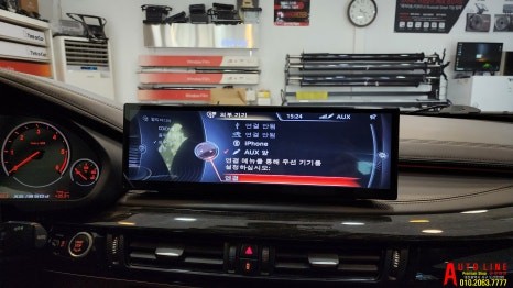 대전 BMW F16 X6 안드로이드올인원 모니터 14.9인치 인스톨