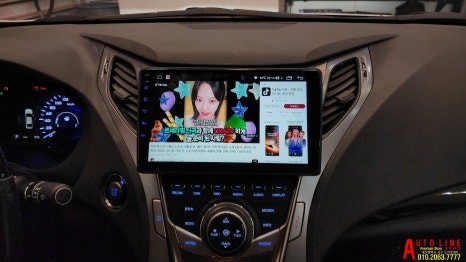 그랜저HG 안드로이드 올인원 순정패널 적용하여 깔금하게 시공해드렸습니다