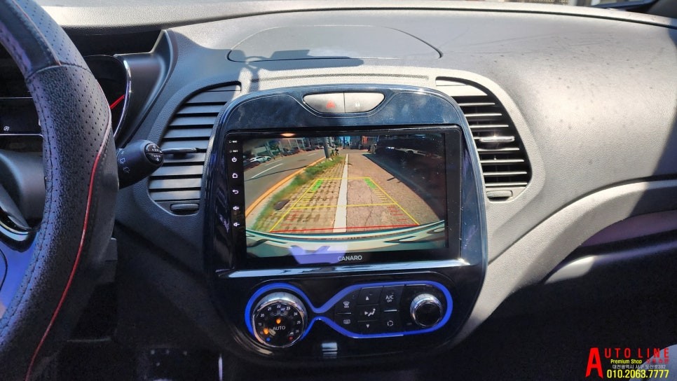 qm3 순정내비게이션 고장 T2C탈거후 카나로X플러스 안드로이드올인원 시공