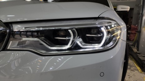 G30 엔젤아이 (DRL) 황변으로 인한 아크릴 교체 -신품 헤드라이트 느낌 그대로! / 천안,청주,세종,대전