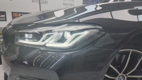 G30 후기형 헤드라이트 투명커버 파손으로 교체및 실링 / 천안,청주,세종,대전