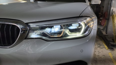 G30 엔젤아이 (DRL) 황변으로 인한 아크릴 교체 -신품 헤드라이트 느낌 그대로! / 천안,청주,세종,대전