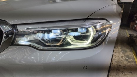 G30 엔젤아이 (DRL) 황변으로 인한 아크릴 교체 -신품 헤드라이트 느낌 그대로! / 천안,청주,세종,대전