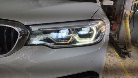 G30 엔젤아이 (DRL) 황변으로 인한 아크릴 교체 -신품 헤드라이트 느낌 그대로! / 천안,청주,세종,대전