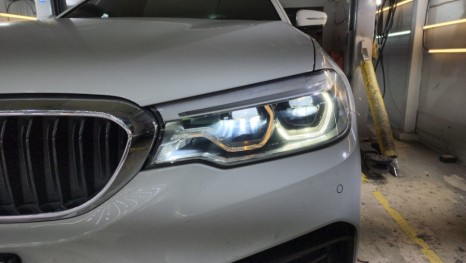 G30 엔젤아이 (DRL) 황변으로 인한 아크릴 교체 -신품 헤드라이트 느낌 그대로! / 천안,청주,세종,대전
