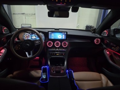 벤츠 GLC 송풍구 부메스터 엠비언트 튜닝 / 남양주, 노원, 하남, 송파