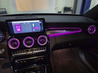 벤츠 w205 c클래스 송풍구 엠비언트  AMG 로고 / 남양주, 노원, 하남, 송파