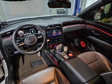 투싼 nx4 엠비언트 튜닝으로 실내 분위기를 고급스럽게 바꿔드릴게요 / 남양주, 노원, 하남, 송파