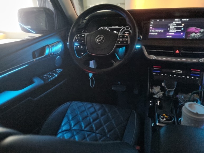 모하비 더마스터 엠비언트 순정 엠비언트에 만족할수 있어? 엠비언트 확장으로 실내 분위기  바꿔보아요 국산 엠비언트는 남양주 진엘이디에서~~ / 남양주, 노원, 하남, 송파